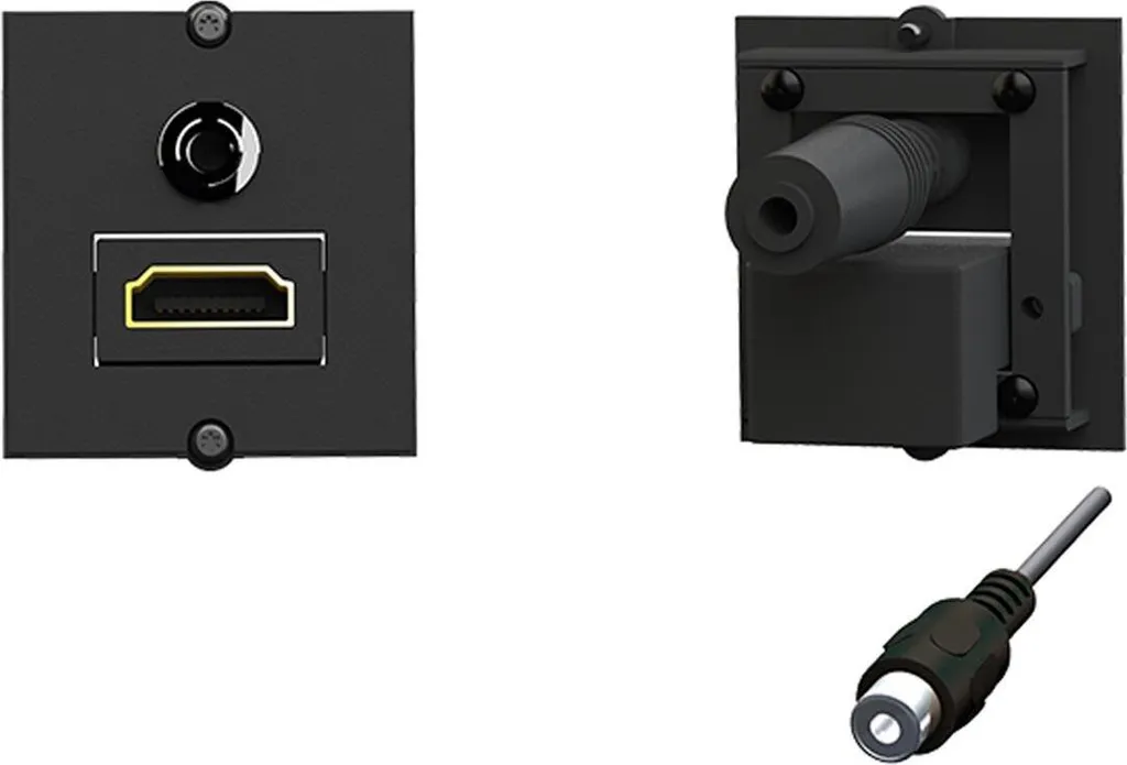 Cadre d'encastrement Bachmann 917189 pour Blocs de Prises Power Frame