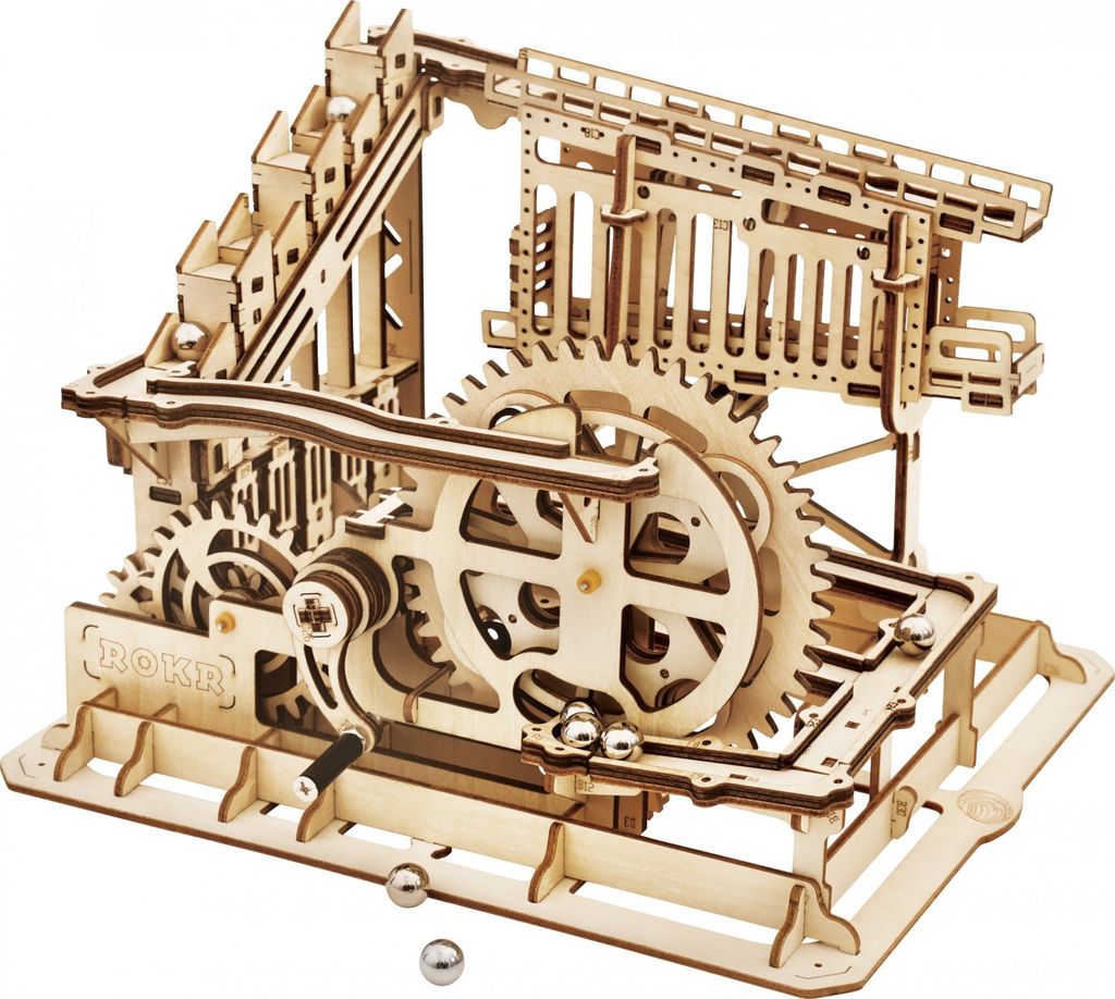 Puzzle Drewniane 3D Tor do wyścigu kulek Zdjęcie produktu 