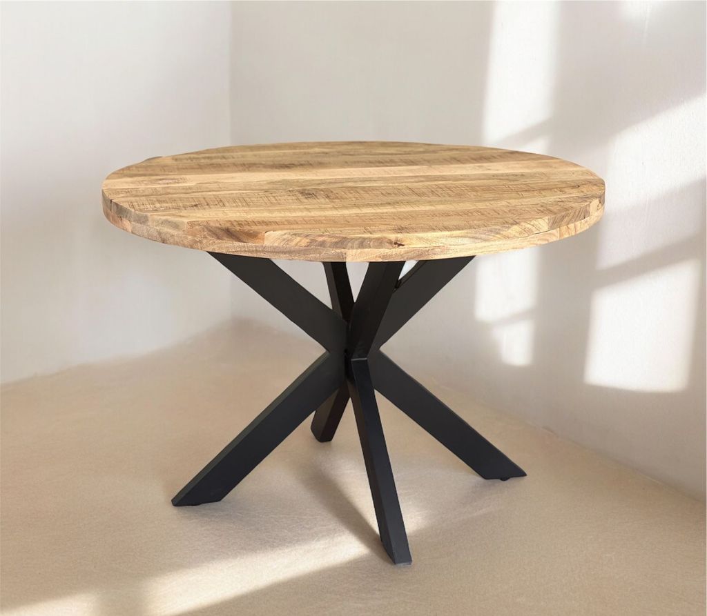 Wehl - Mango Wooden Round Dining Table Produktbild 5