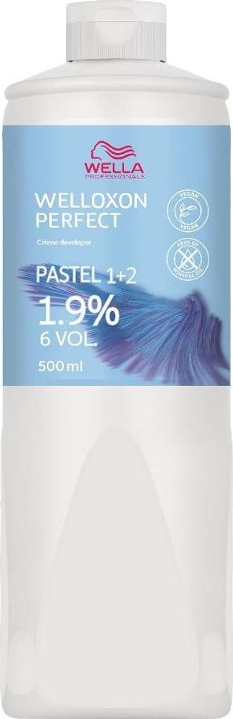 Wella Welloxon Cream Activator Creme Developer Pastel 1+2 1.9% 6 Vol. 500ml