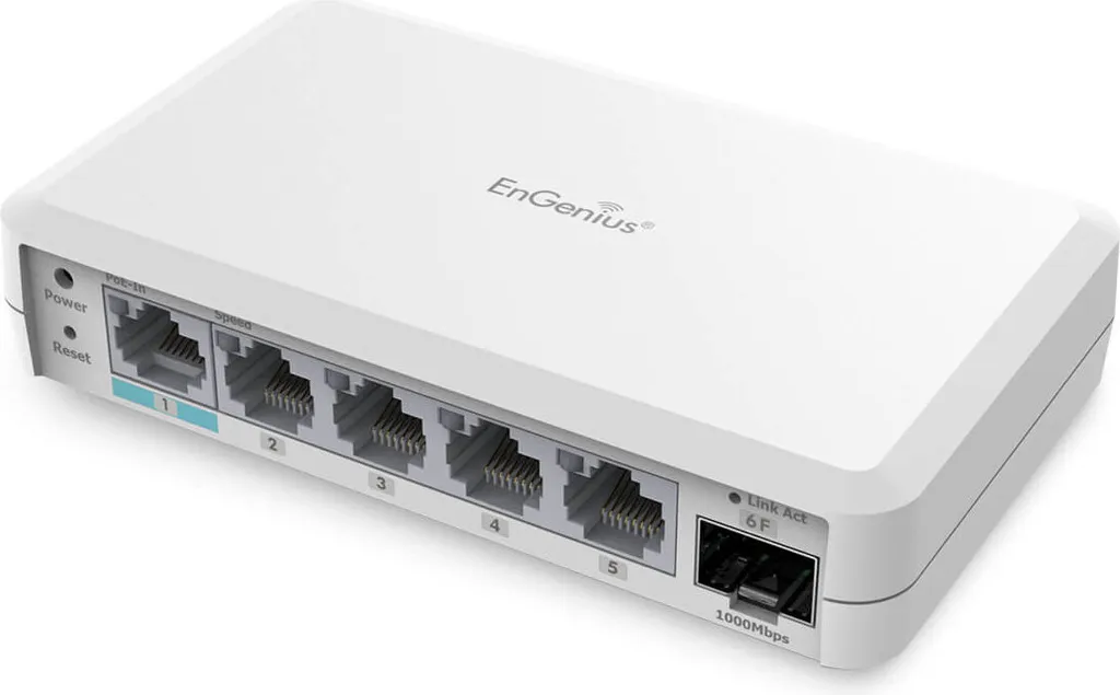Switch Gigabit PoE 5 Ports EnGenius EXT1106 Administration Cloud L2