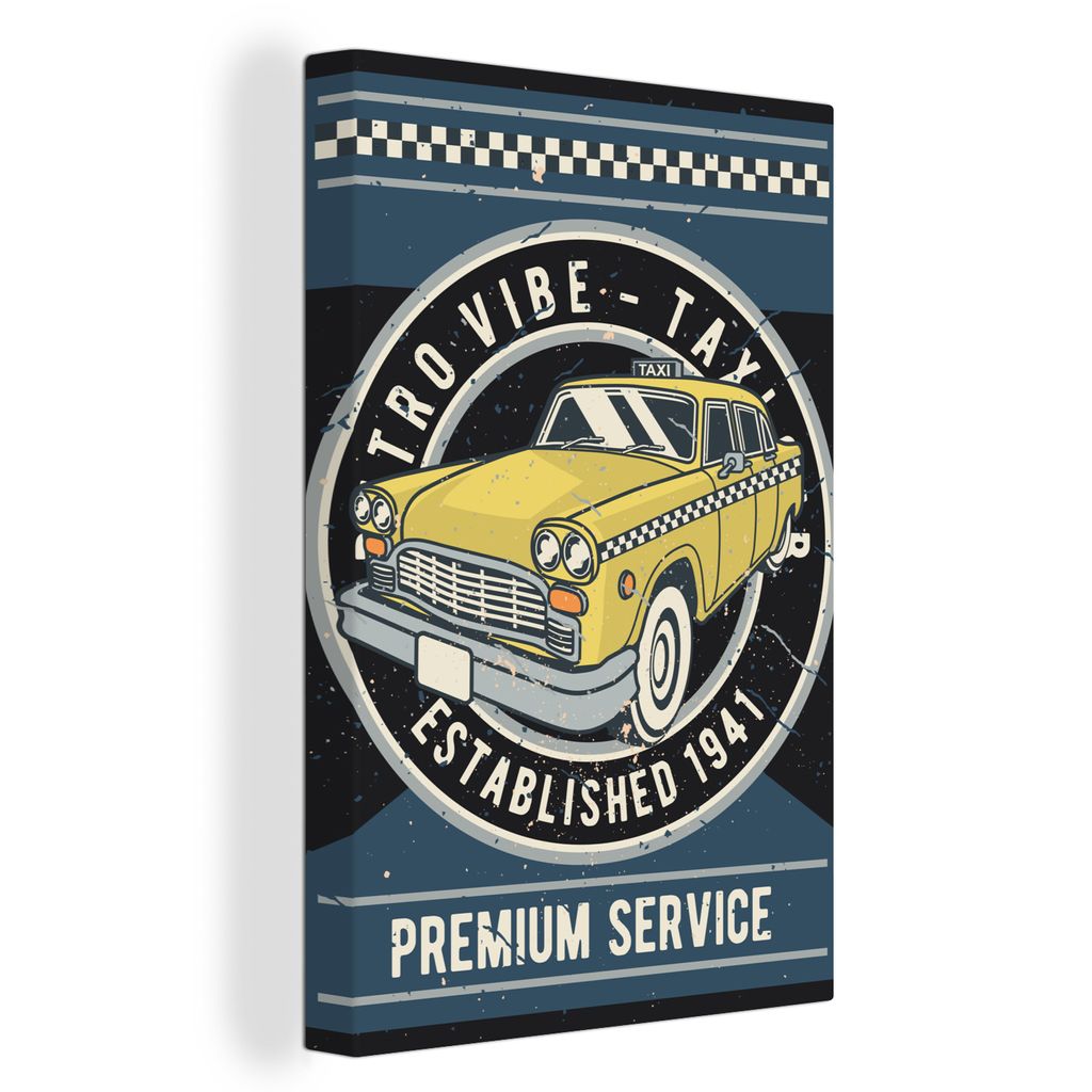OneMillionCanvasses - Leinwandbilder - 90x140 cm, Oldtimer - Oldtimer - Auto, Wandbilder Kunstdruck Wanddekoration - Wandschmucke - Schlafzimmer