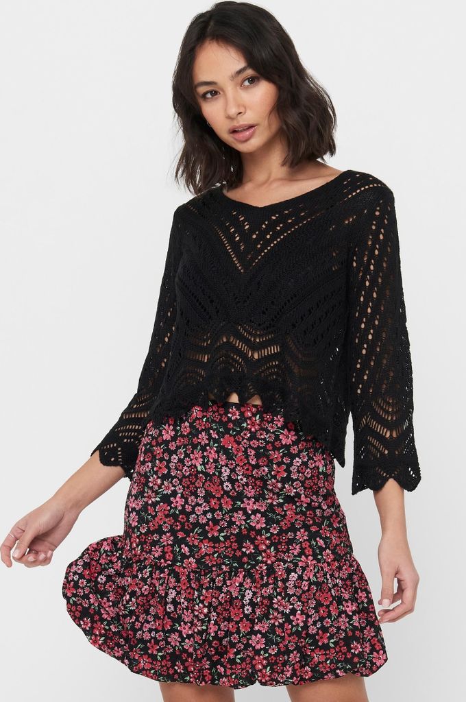 Cropped 3/4 Arm Strick Pullover JDYNEW | S