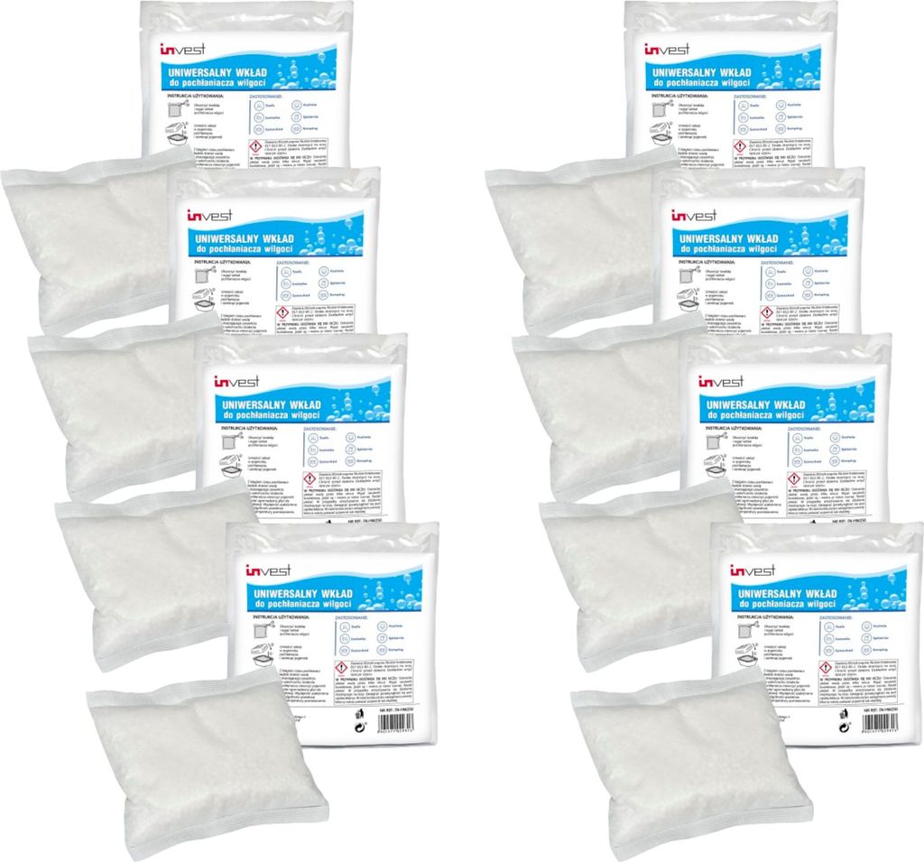 Invest 8x granulés de recharge pour déshumidificateur, 8x Image du produit 