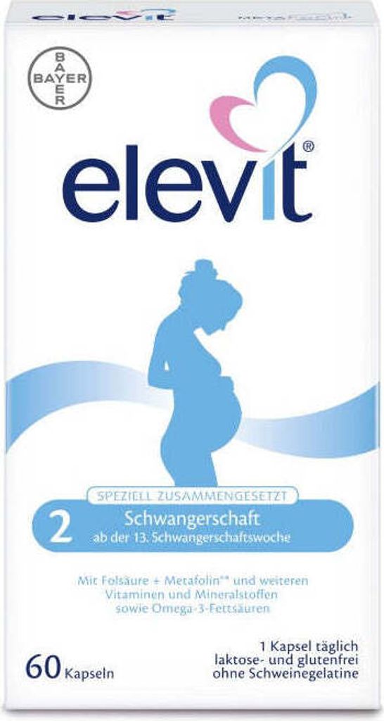 elevit 2 Schwangerschaft Kapseln, 60 St. Kapseln