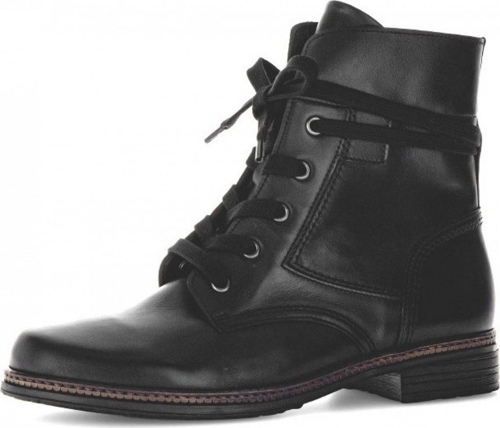 Gabor Schnürstiefel Kaltfutter in schwarz, Gr. 7.5