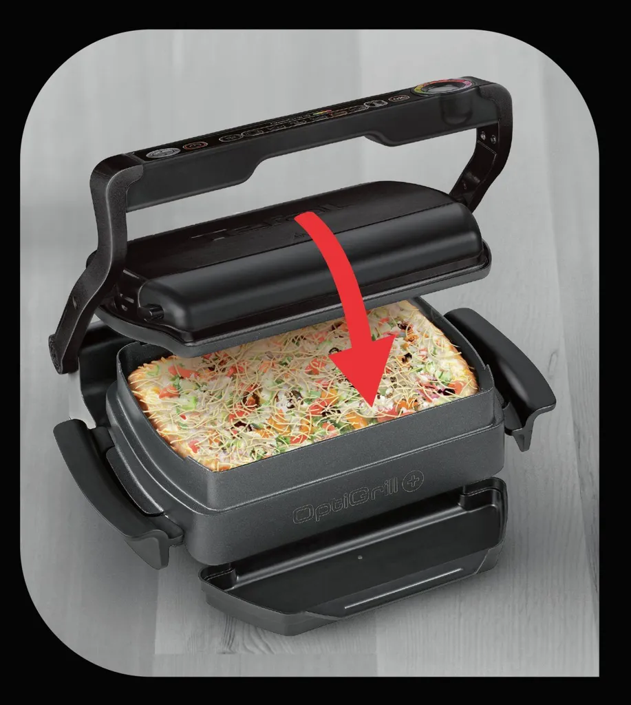 Grill électrique Tefal GC7148 Optigrill+ avec accessoire Snacking & Backing - 16