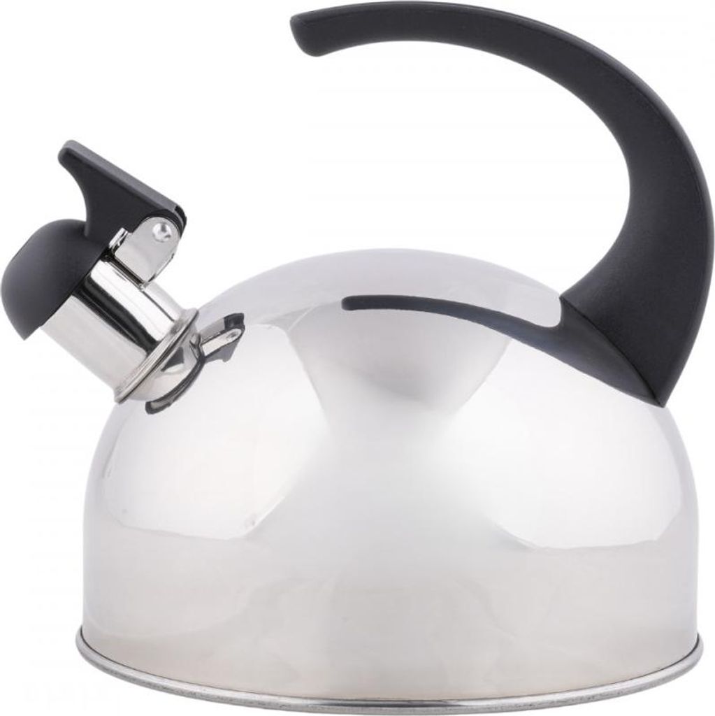 TOPFANN Herdplatte Edelstahl Wasserkocher schwarzer Griff 2l Gas Induktion