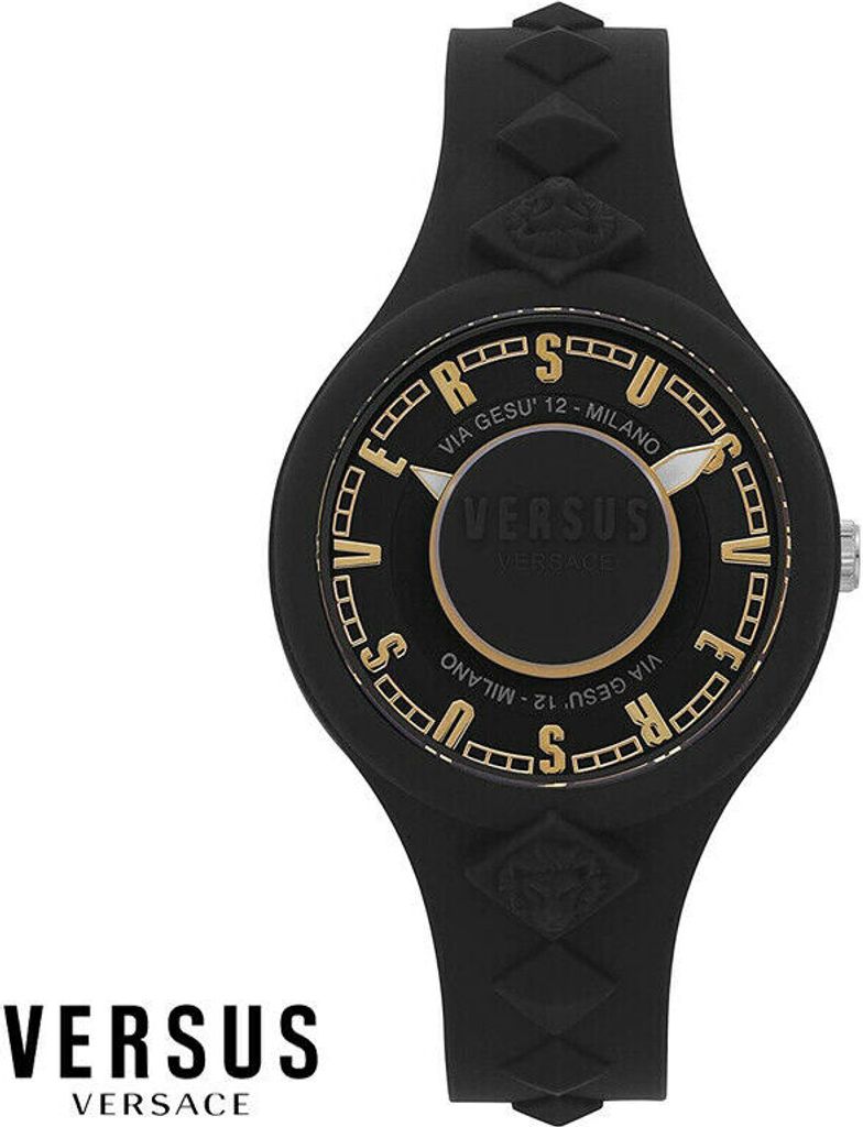 Versus by Versace VSP1R0319 Tokai schwarz Silikon Damen Uhr NEU