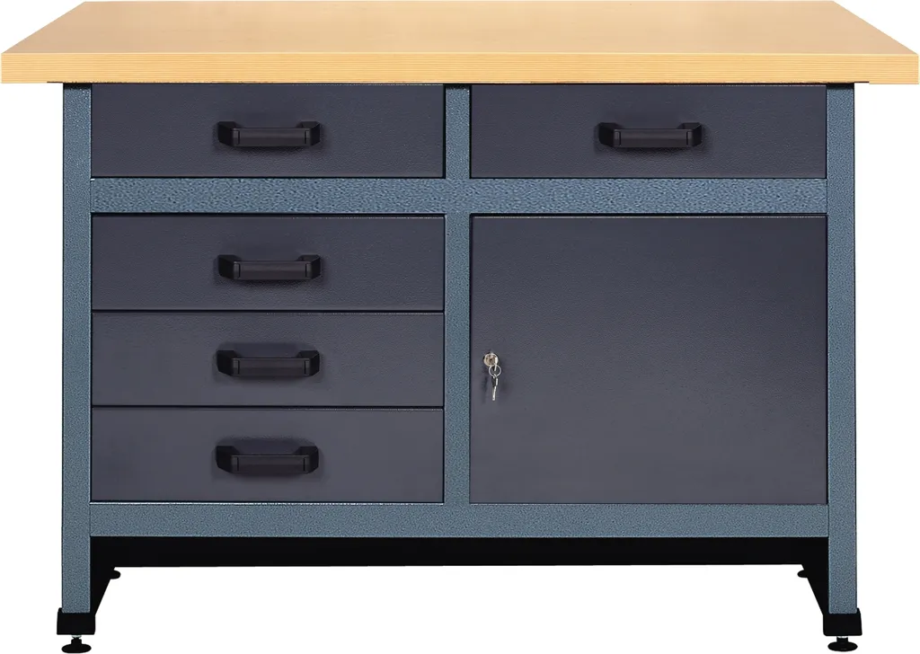 Établi d'atelier anti-désordre 5 tiroirs pour organiser vos outils
