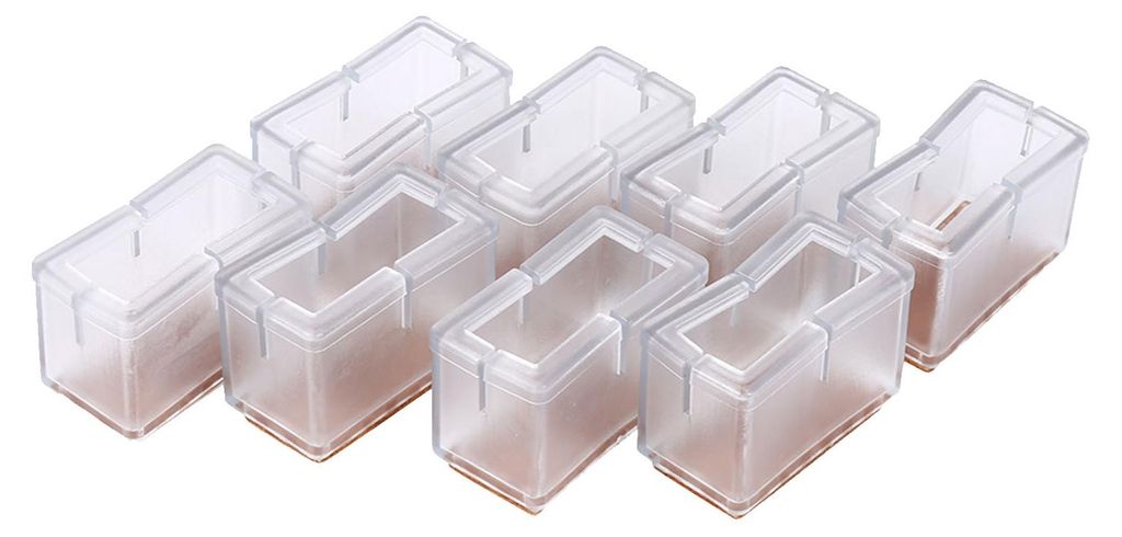 8 ks / sada  Návleky na nohy stoličiek – obdĺžnikové Obrázok produktu 