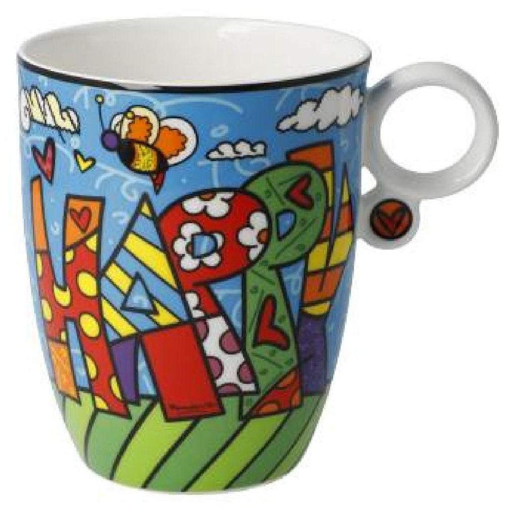 Goebel Romero Britto  - Happy - Künstlertasse Produktbild 
