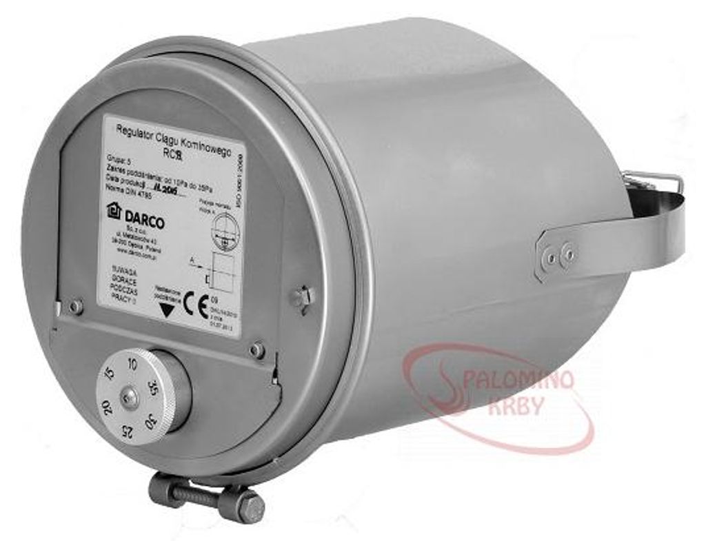 Régulateur de tirage de cheminée DARCO tubulaire 150mm avec Image du produit 