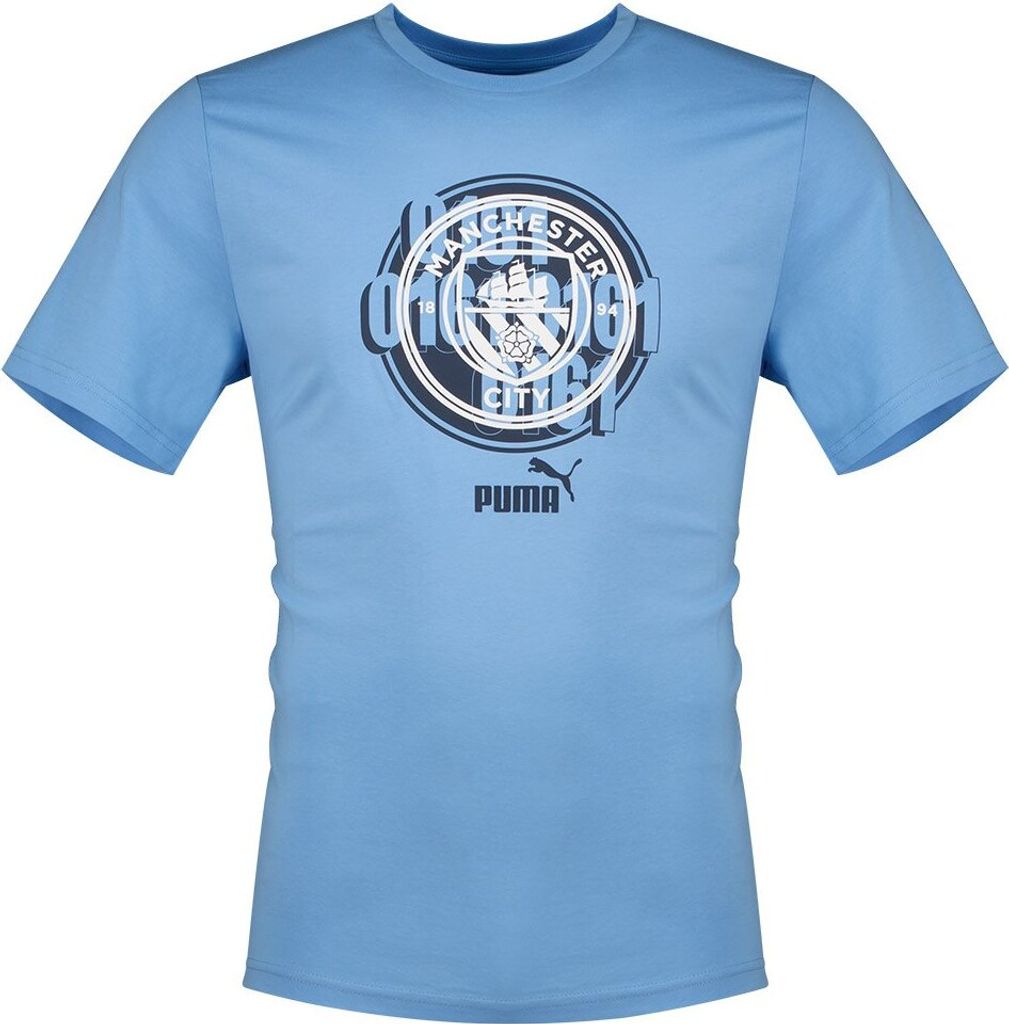 Puma Manchester City Fc Culture Kurzarm-t-shirt Blau S Blau S