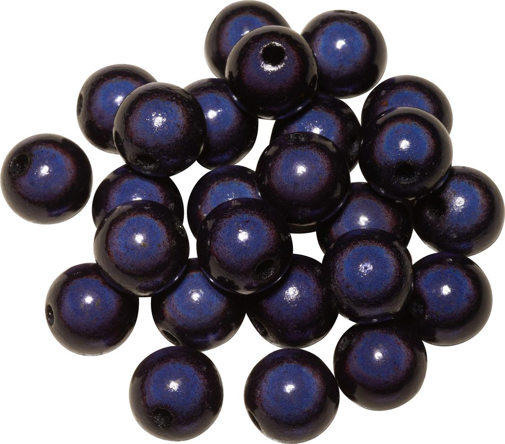 Miracle Beads, 8 mm, 25 Stück Schwarz
