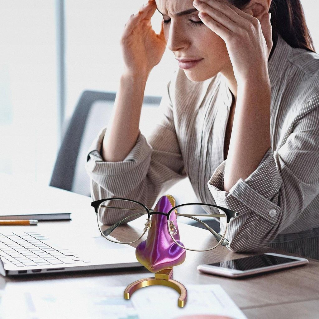 Brillenhalterständer, Brillenorganizer,Lustiger Nasenförmiger Brillenhalter - Kreativer Brillenständer, Desktop-Heimdekoration für Wohnzimmer, ...
