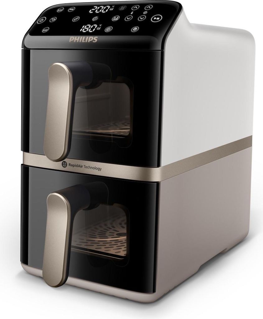 Philips 4000 series Airfryer mit zwei aufeinander gestapelten Körben