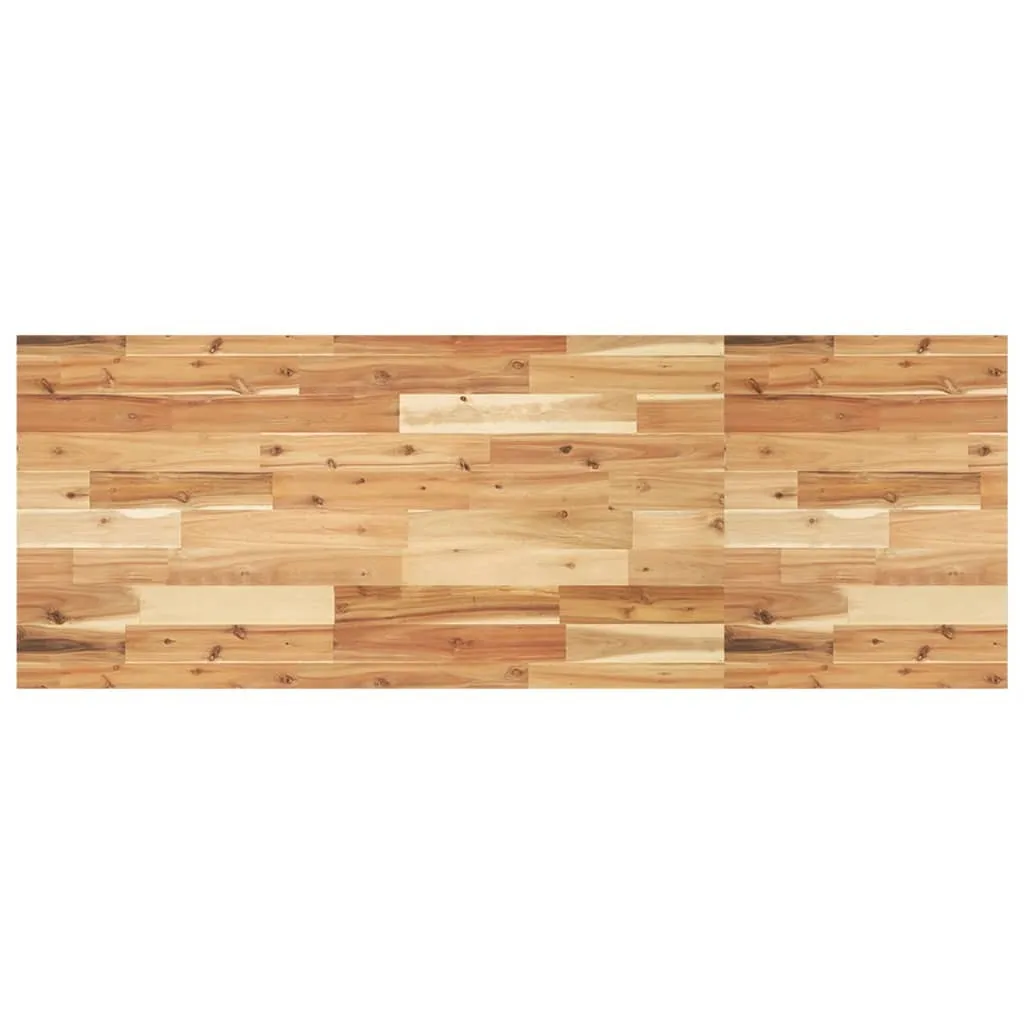 Piano Tavolo Acacia 120x50x2 cm - Legno Massello Naturale da Scrivania