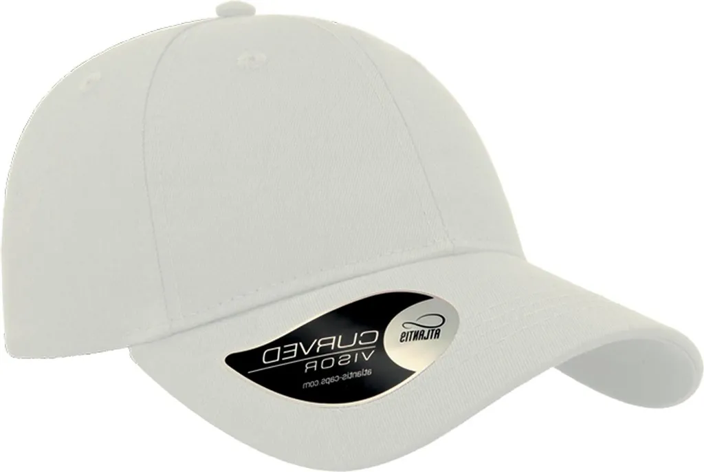 Cappellino Bianco Atlantis AB716 Unisex | Outfit Estate 2024