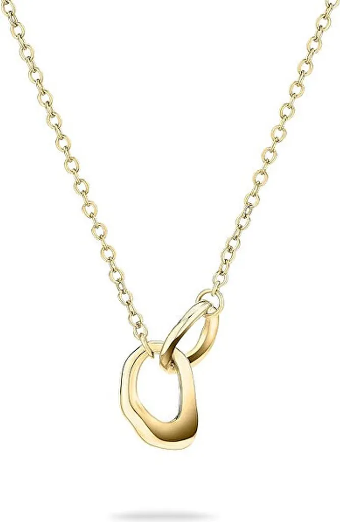 Elegante collana placcata oro Forme organiche TJ-0616-N-45