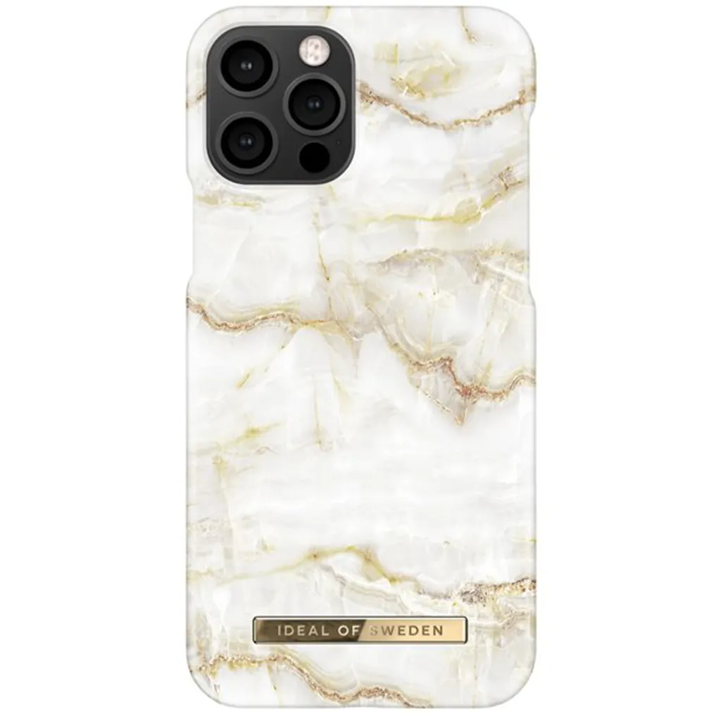 Étui de protection iPhone 12 Pro iDeal of Sweden Golden Pearl Marble