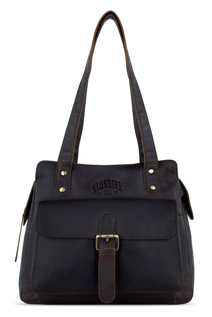 Klondike 1896 Handtasche Damen 021539 dunkelbraun