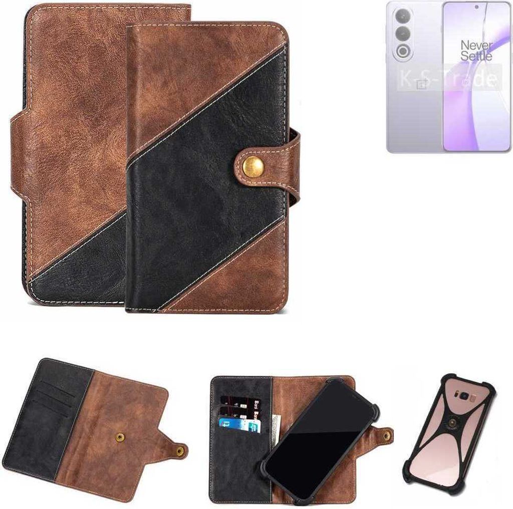 K-S-Trade Handyhülle Schutzhülle Bookstyle Case kompatibel mit OnePlus Ace 3V Klapphülle Cover Hülle Schutztasche 1x