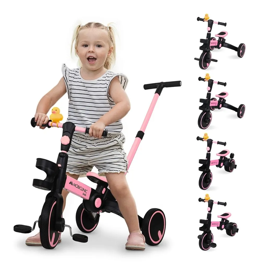 Tricycle Chase 5-en-1 Mobiclinic pour Apprentissage Équilibre 1-5 Ans