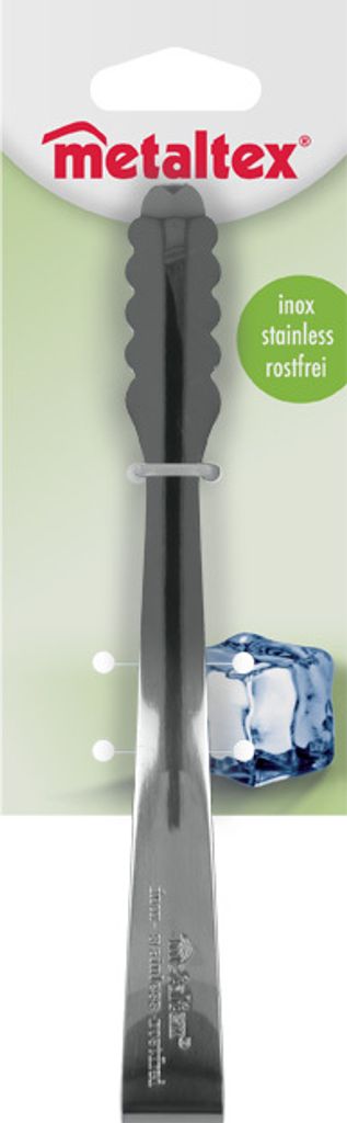 Edelstahl Eiszange 15,2 Cm – Mit Sägezahn-Griff Für Eiswürfel, Bar & Küche
