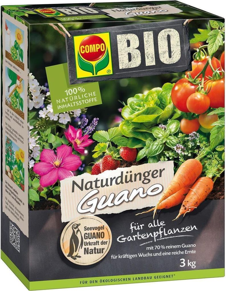 COMPO  NaturDünger Guano 3 kg Produktbild 