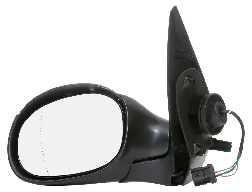 ABAKUS 2910M03 Außenspiegel Seitenspiegel Links passend für PEUGEOT 206 CC (2D) Asphärisch Beheizt Grundiert Elektrisch
