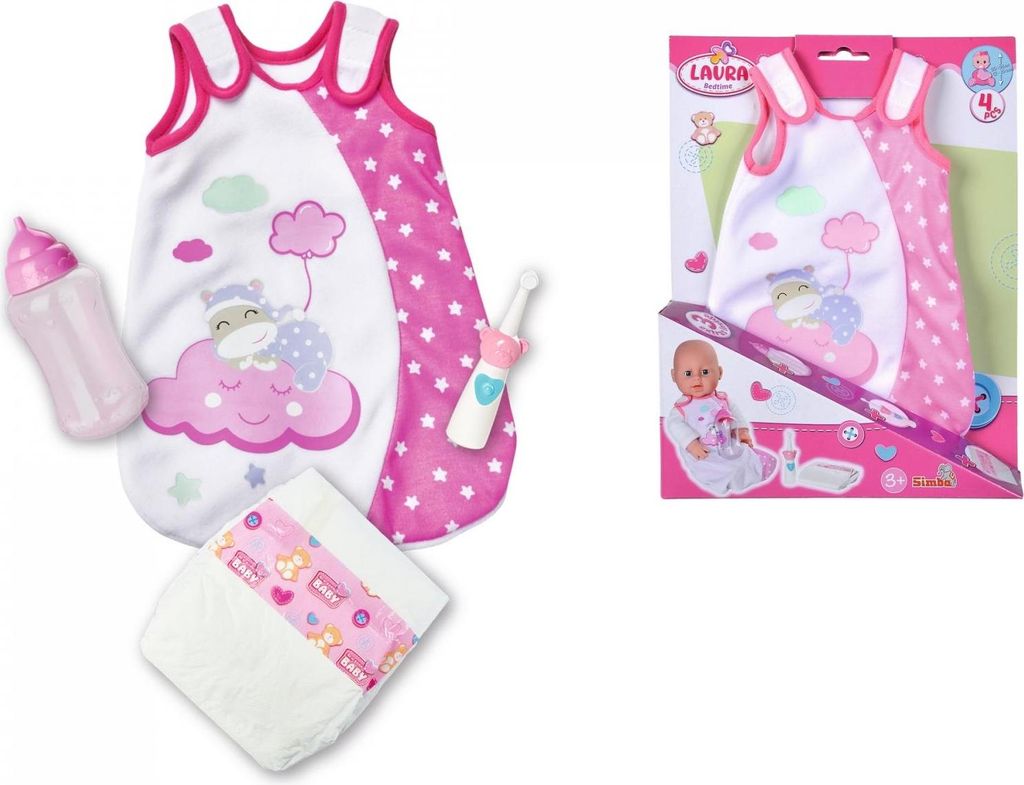 Simba Laura Gute Nacht Zubehör, 4-tlg., Schlafsack, Immagine del prodotto 