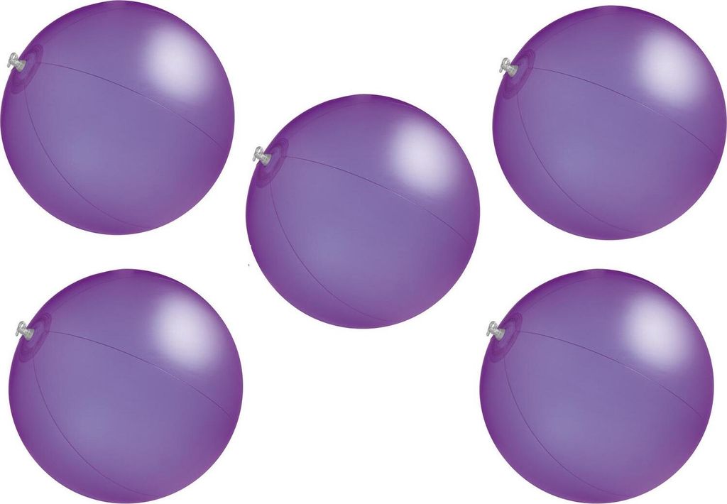 5x Strandball / Wasserball / Farbe: lila Produktbild 