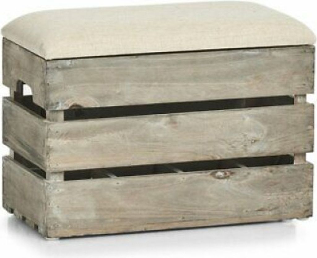 Zeller Aufbewahrungsbox, Tannenholz, 40x20,5x29cm, grau