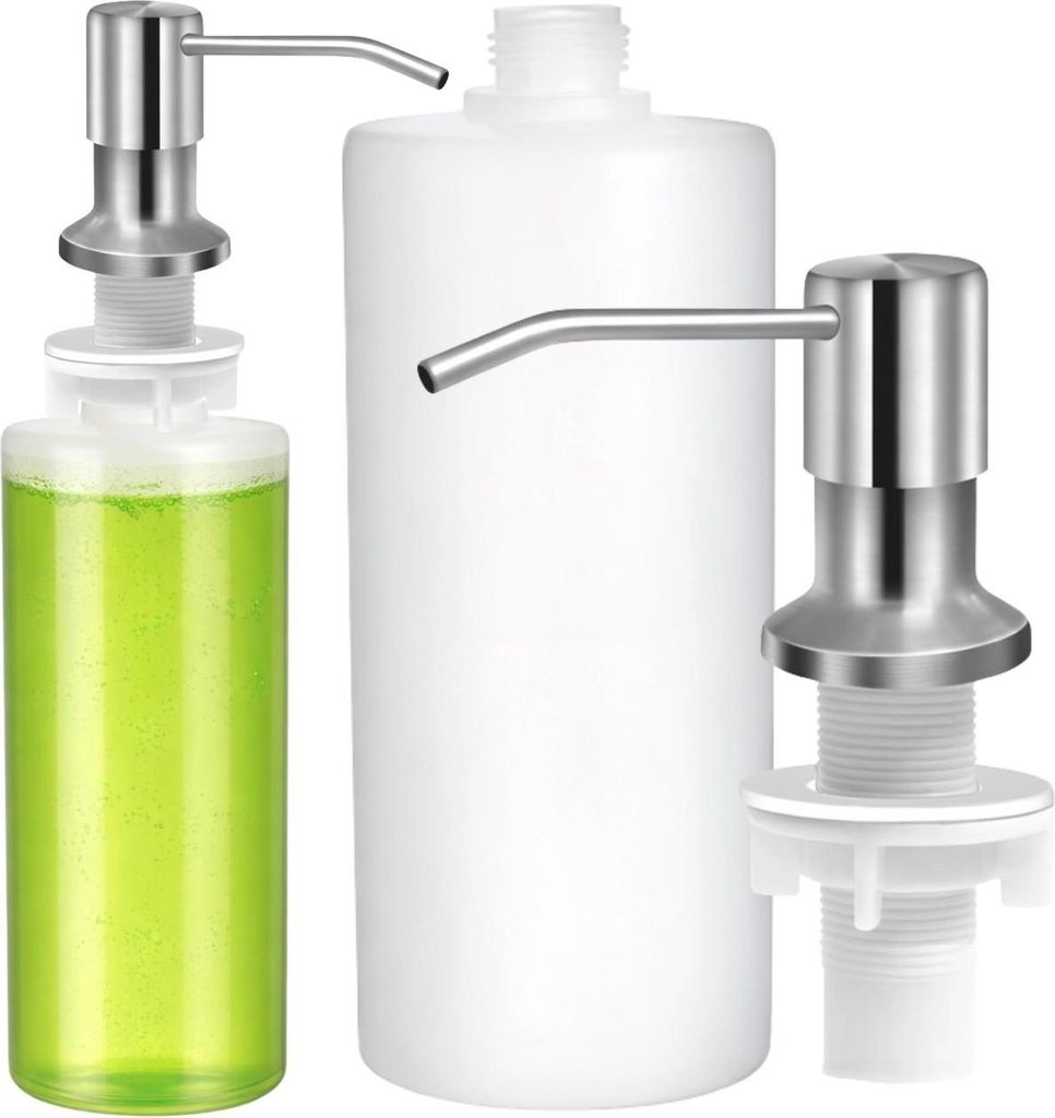 Spülmittelspender aus Edelstahl für die Spüle, 500 ml, Produktbild 