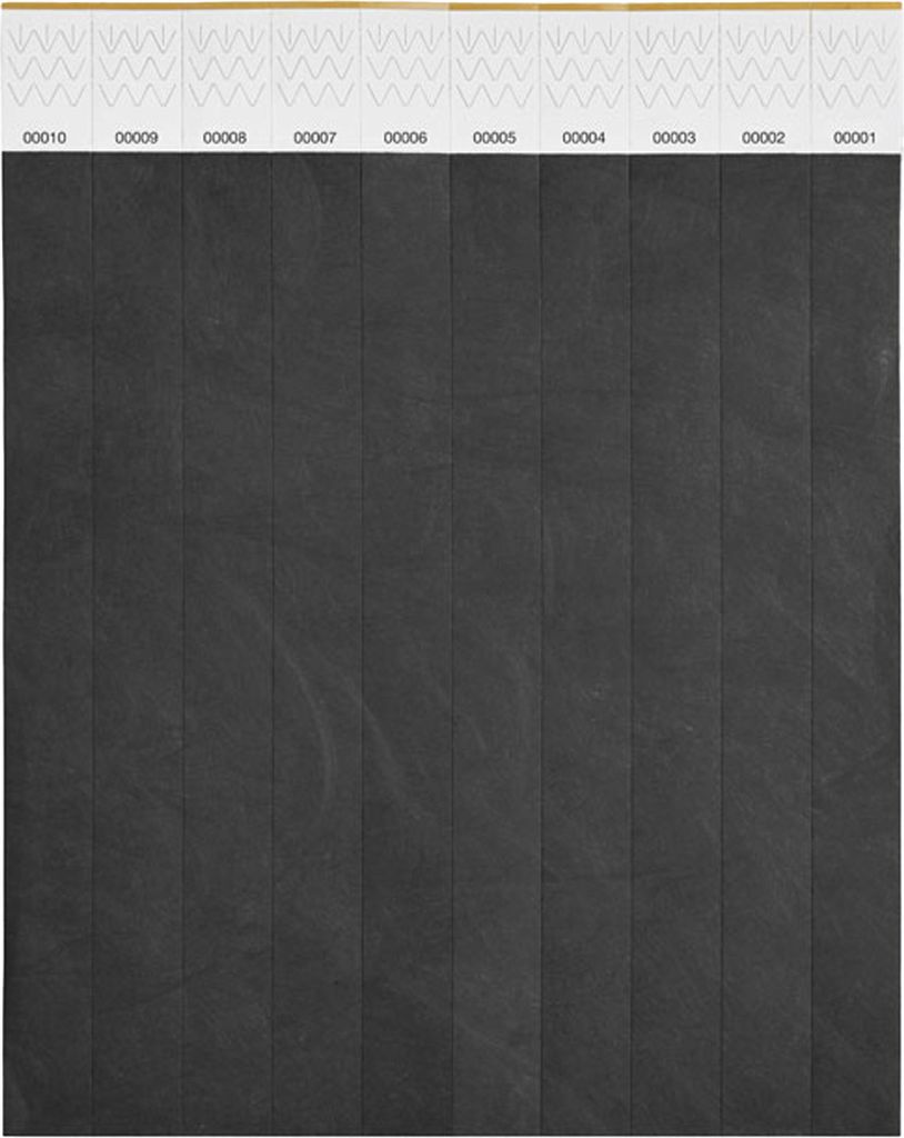 MidOcean - "Tyvek" Armband 10er-Pack MO1314 (Einheitsgröße) (Schwarz)