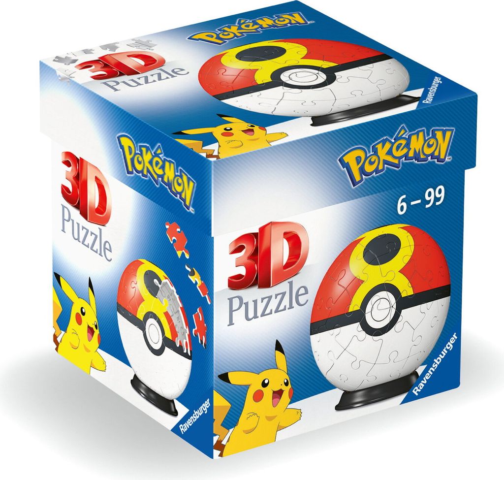 Puzzle kulkowe Pokémon Wiederball Ravensburger 11628 Zdjęcie produktu 