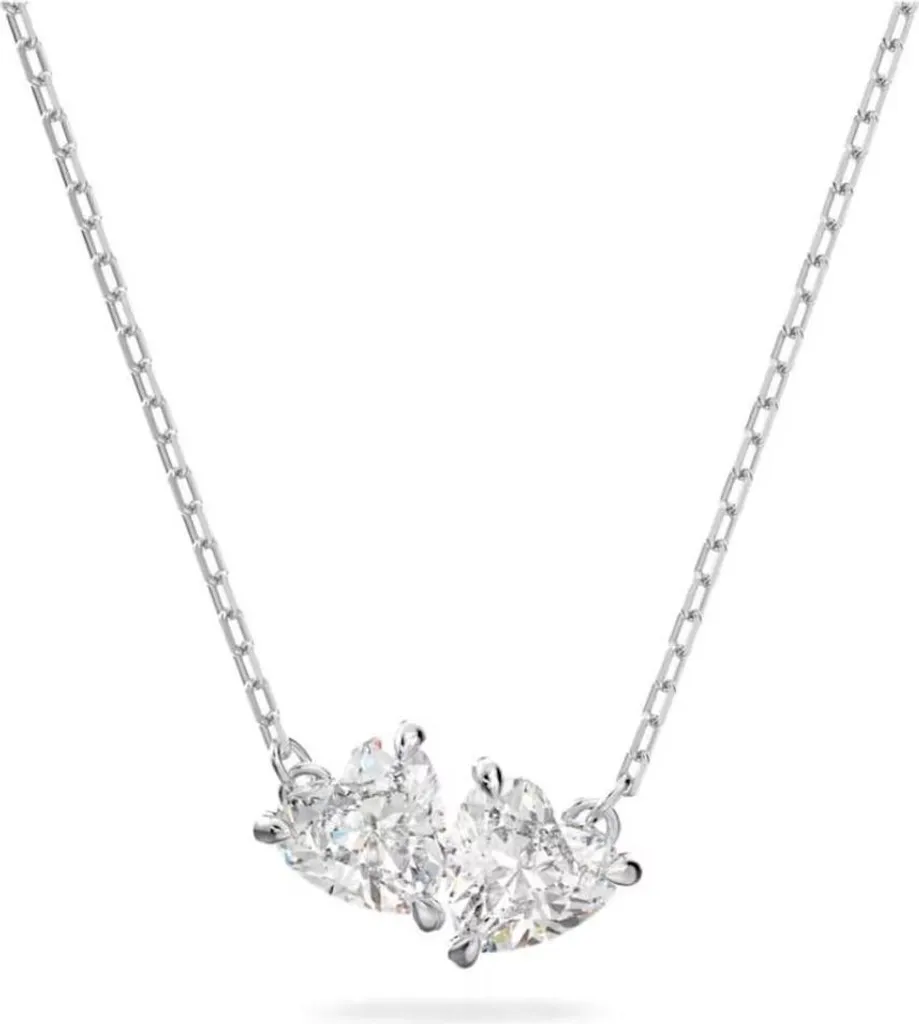 Bijou Pendentif Swarovski Argenté Idéal pour Soirée et Cadeau de Luxe