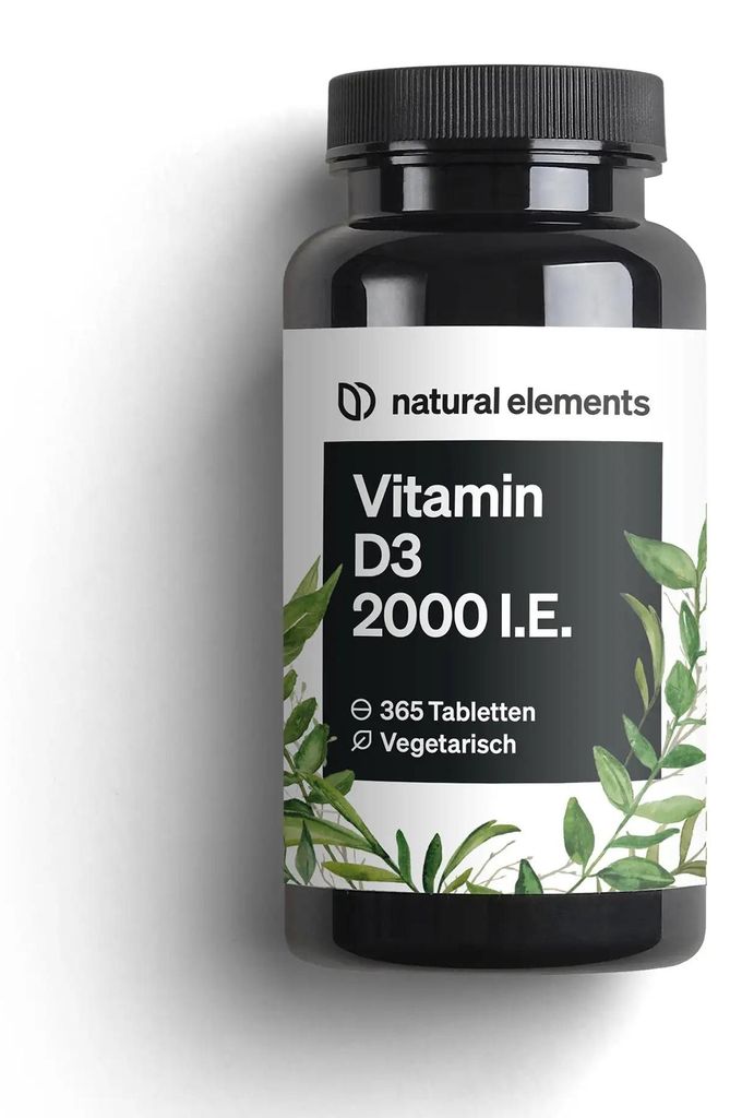 Vitamín D3 2000 IU tablety – 365 tabliet na 12 mesiacov Obrázok produktu 