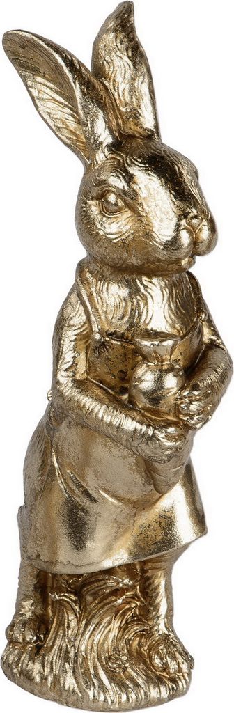 Hase Osterhase Oster Deko Garten Tier Figur Osterei Skulptur Statue Ei Kaninchen