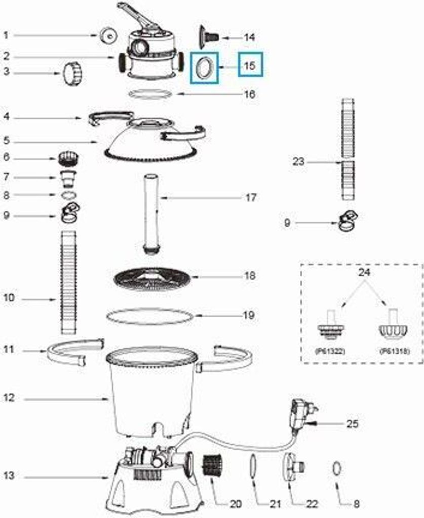 Bestway® Ersatzteil-Set Dichtung (schwarz / 2 Stück) für Ø Produktbild 4