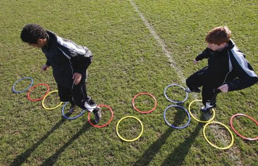 Precision Agility Set de 12 pneus sport colorés 45 cm pour entraînement