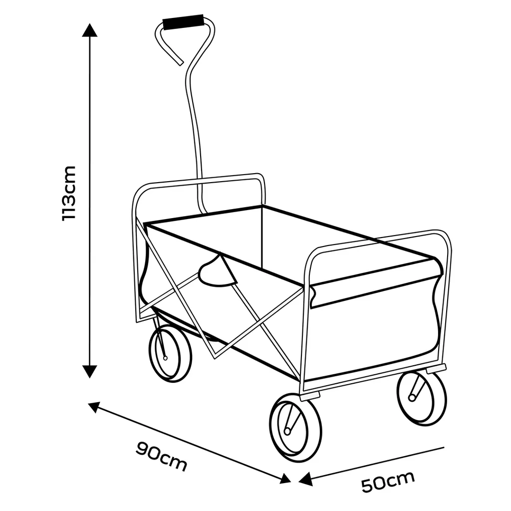 Chariot de Transport Pliant Multi-usage avec Structure Acier Résistante - 3