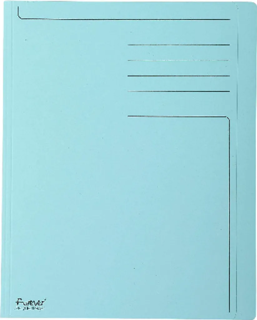 Exacompta Forever 441006E - 100 Chemises RC 280g A4 Bleu Clair