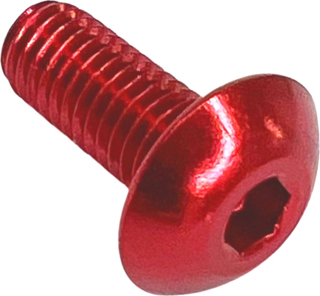 Alu M5x12 Linsenkopfschraube für Flaschenhalter rot Produktbild 