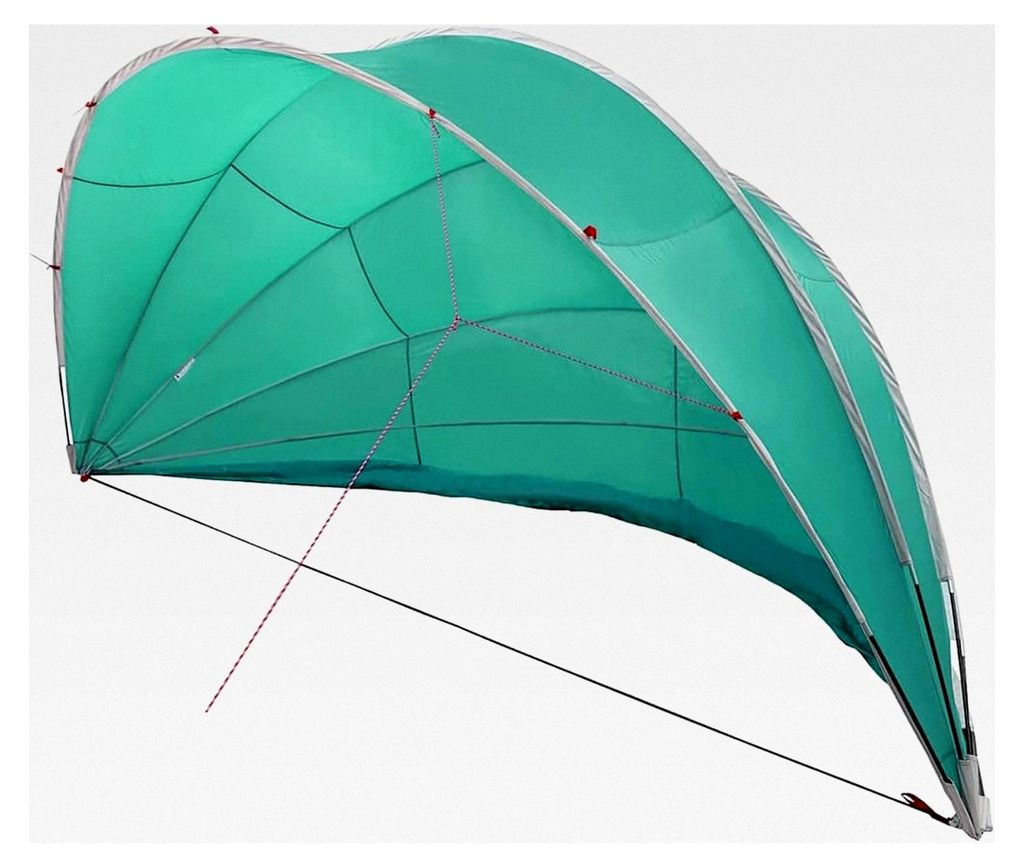 Faltbarer Pool-Dom für Außenpool - UV-Schutz, wasserdicht, grün, 185T Polyester