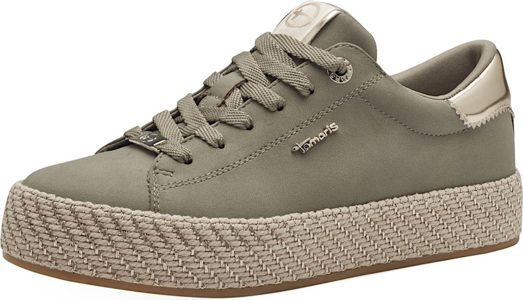 Niskie sznurowane buty Tamaris w kolorze zielonym, rozmiar Zdjęcie produktu 