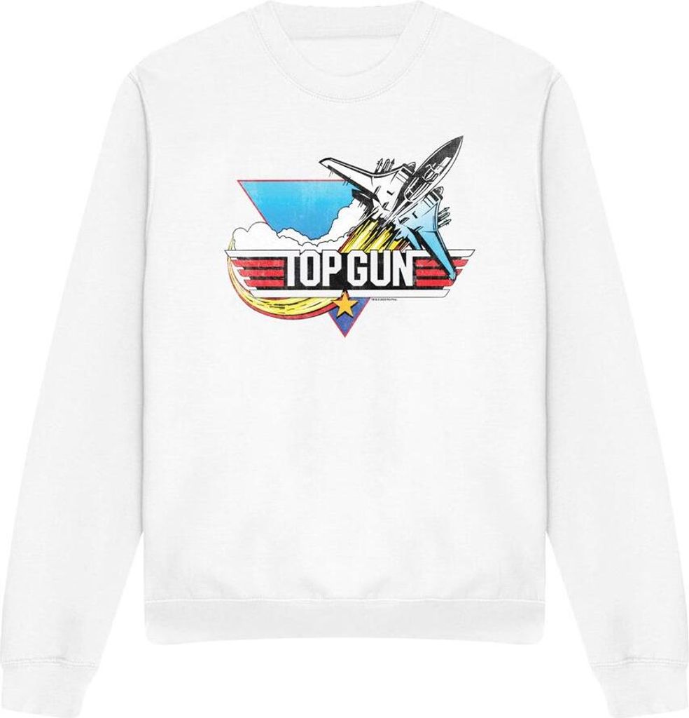Top Gun - "Jet Swoop" Sweatshirt für Herren/Damen Uni TV12957 (XXL) (Weiß)