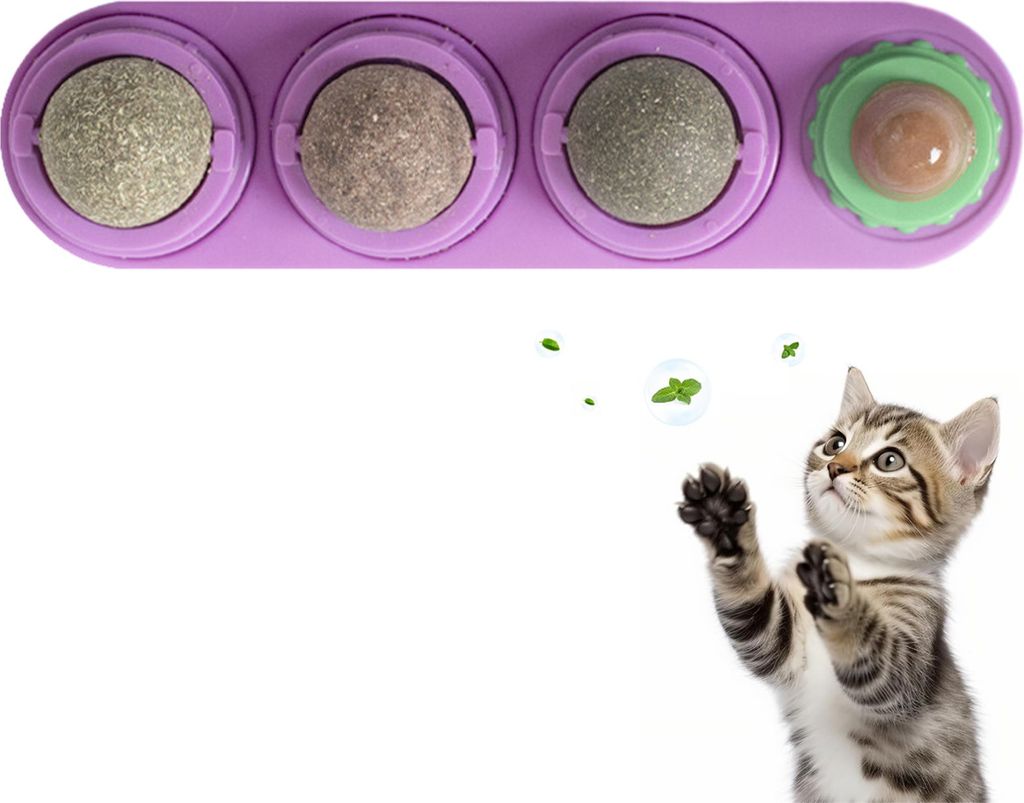 Katzenminze Ball Katzenminze-Bälle Zur Zahnpflege bei Katzen und Mundgeruchlila