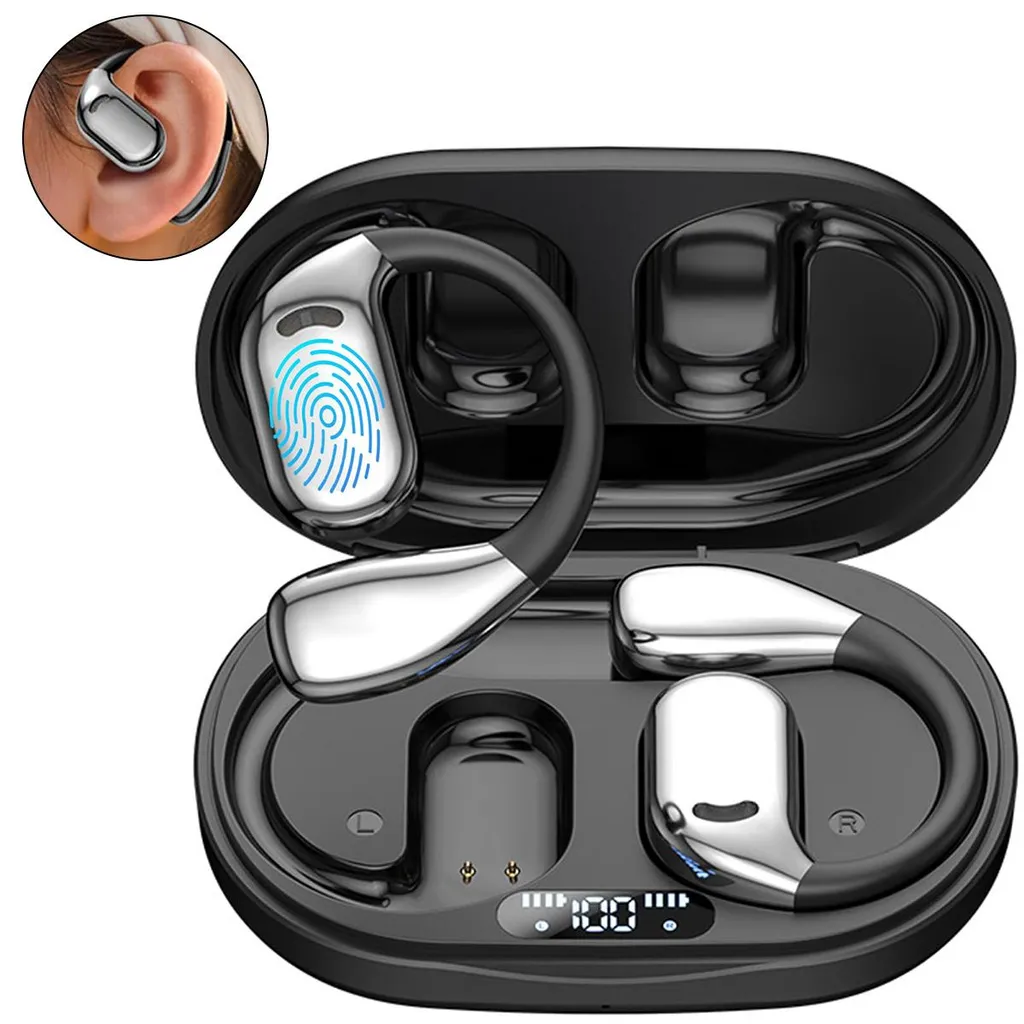 Ki Übersetzer Kopfhörer, Bluetooth Übersetzungs-Kopfhörer für 144 Sprachen, Echtzeit-Übersetzer, tragbare und wiederaufladbare Earbuds